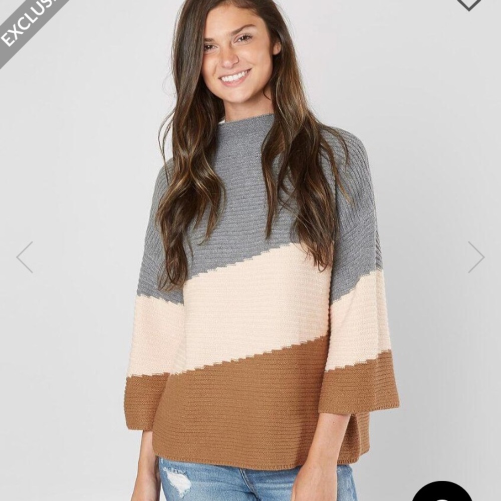 Color block sweater